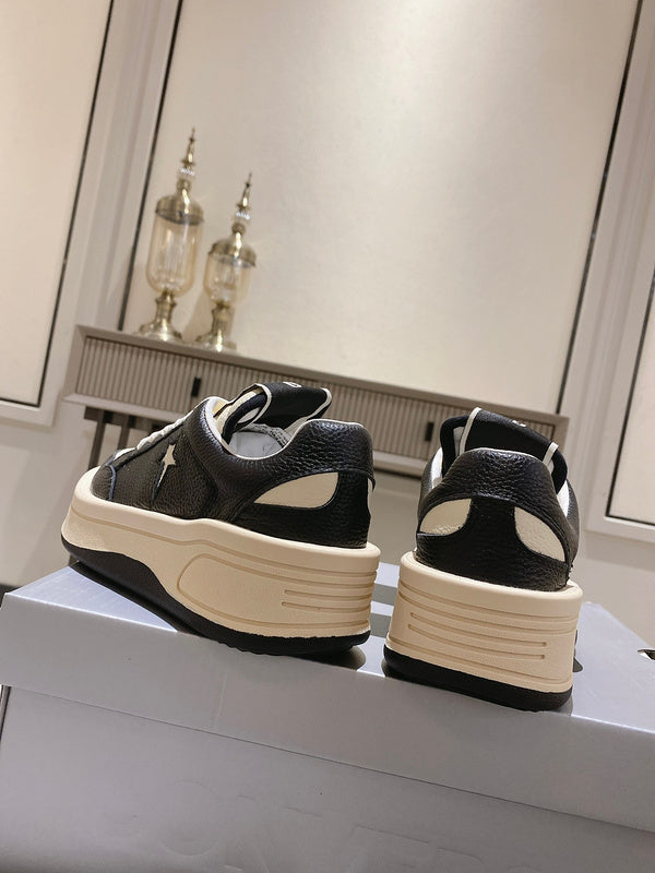 Golden Goose Cream and Black Star Sneakers - Phantom Kicks
