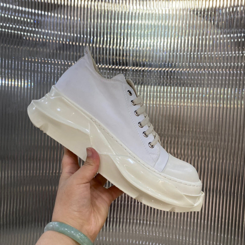 Rick Owens Low-Top Sneakers - All White - Phantom Kicks