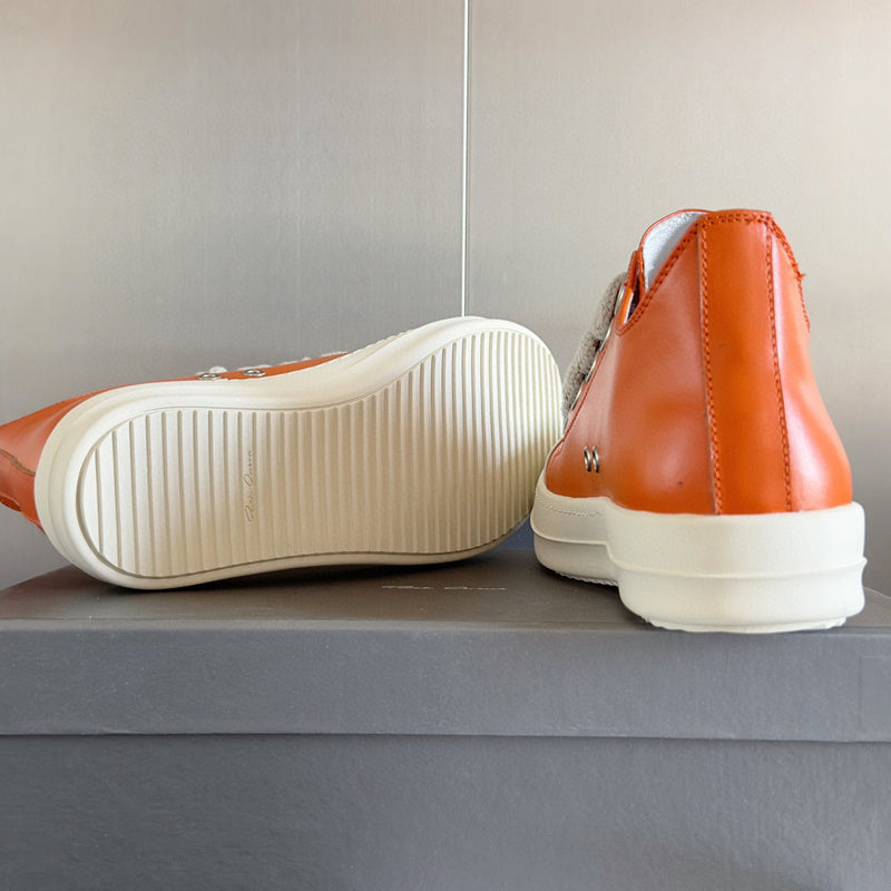 Rick Owens Orange Low-Top Sneakers - Phantom Kicks