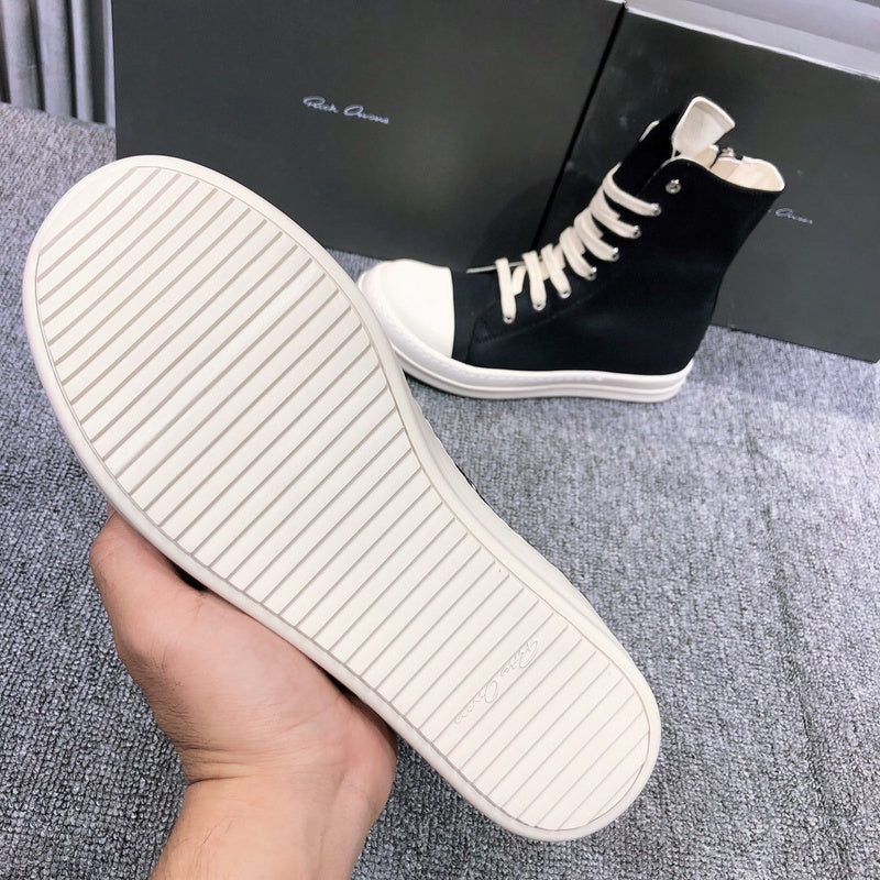 Rick Owens High-Top Canvas Sneakers - Phantom Kicks