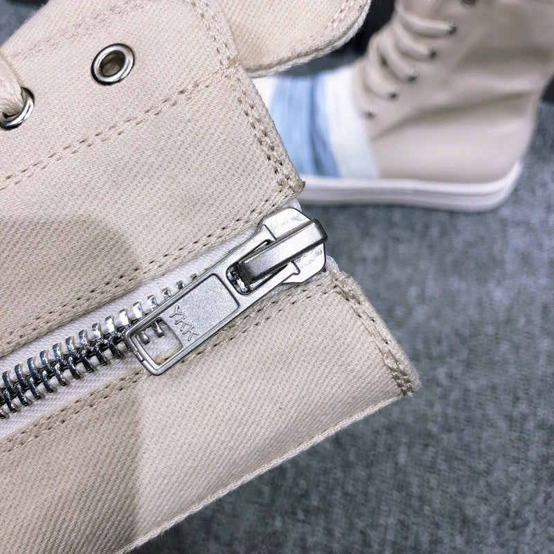 Rick Owens Lace-Up Canvas Boots - Phantom Kicks