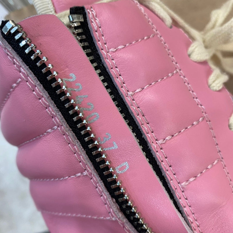 Rick Owens High-Top Sneakers - Pink and Cream - Phantom Kicks
