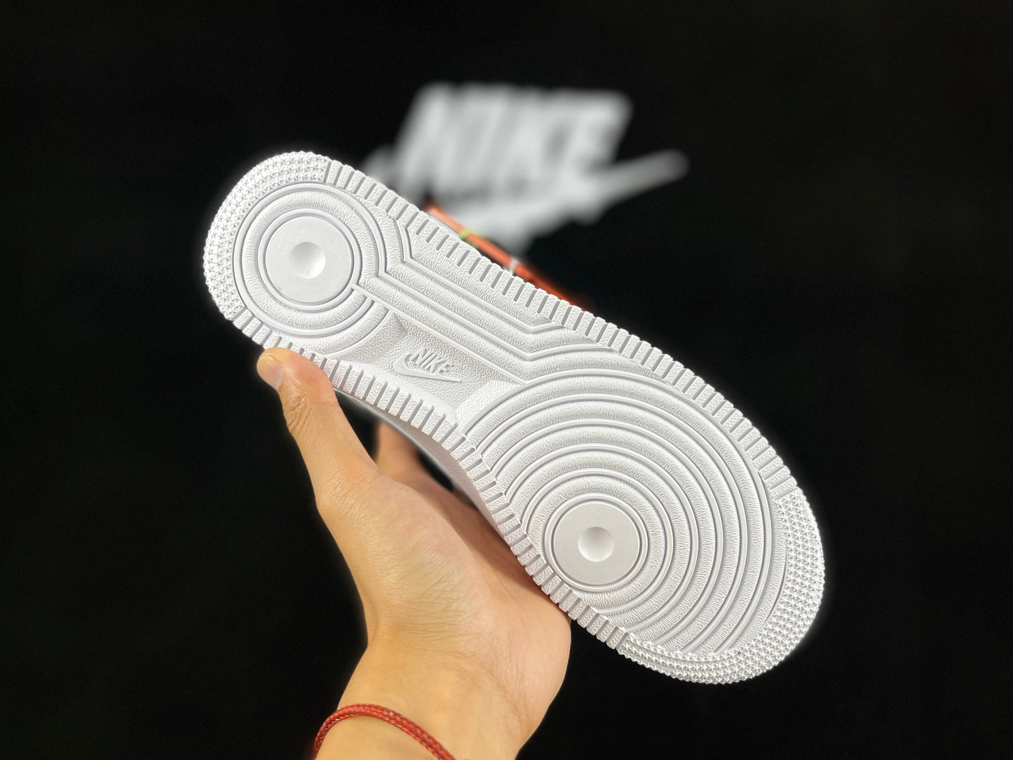 NIKE AIR FORCE 1 Low "White/Black/Red Hiking Buckle" - Phantom Kicks