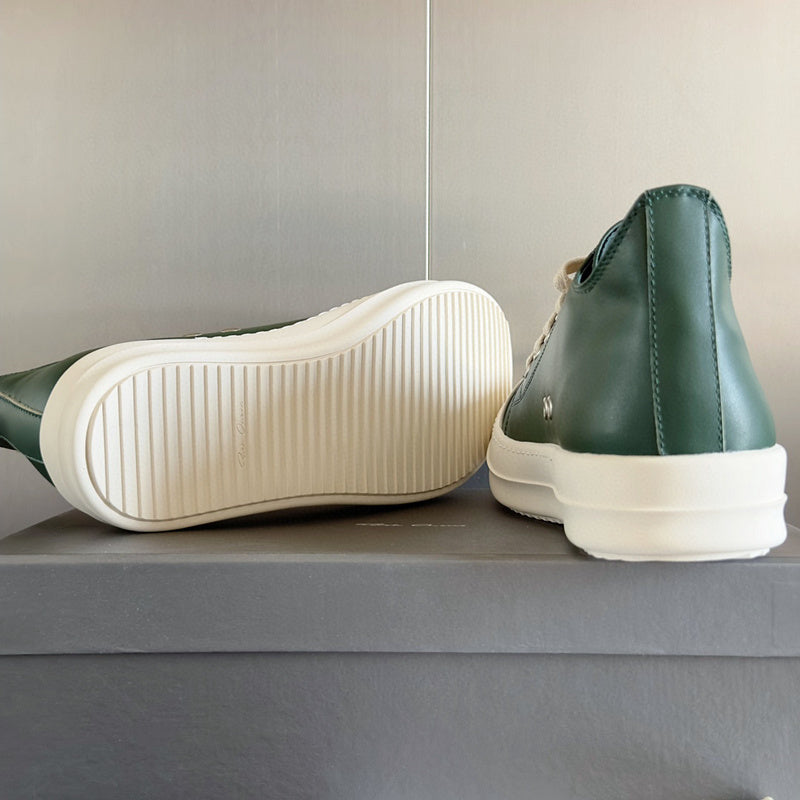 Rick Owens dark green Low-Top Sneakers - Phantom Kicks