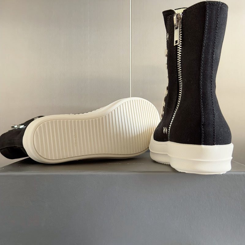 Rick Owens Black High-Top Sneakers - Phantom Kicks