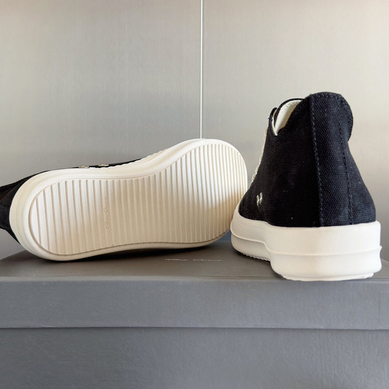 Rick Owens Black Low-Top Sneakers - Phantom Kicks