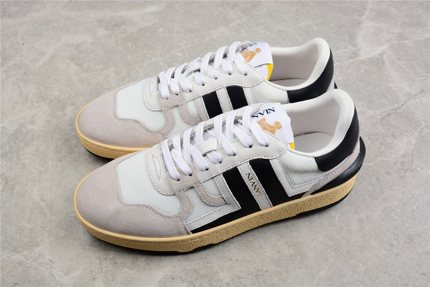 Lanvin Mesh and Suede Sneakers - Phantom Kicks