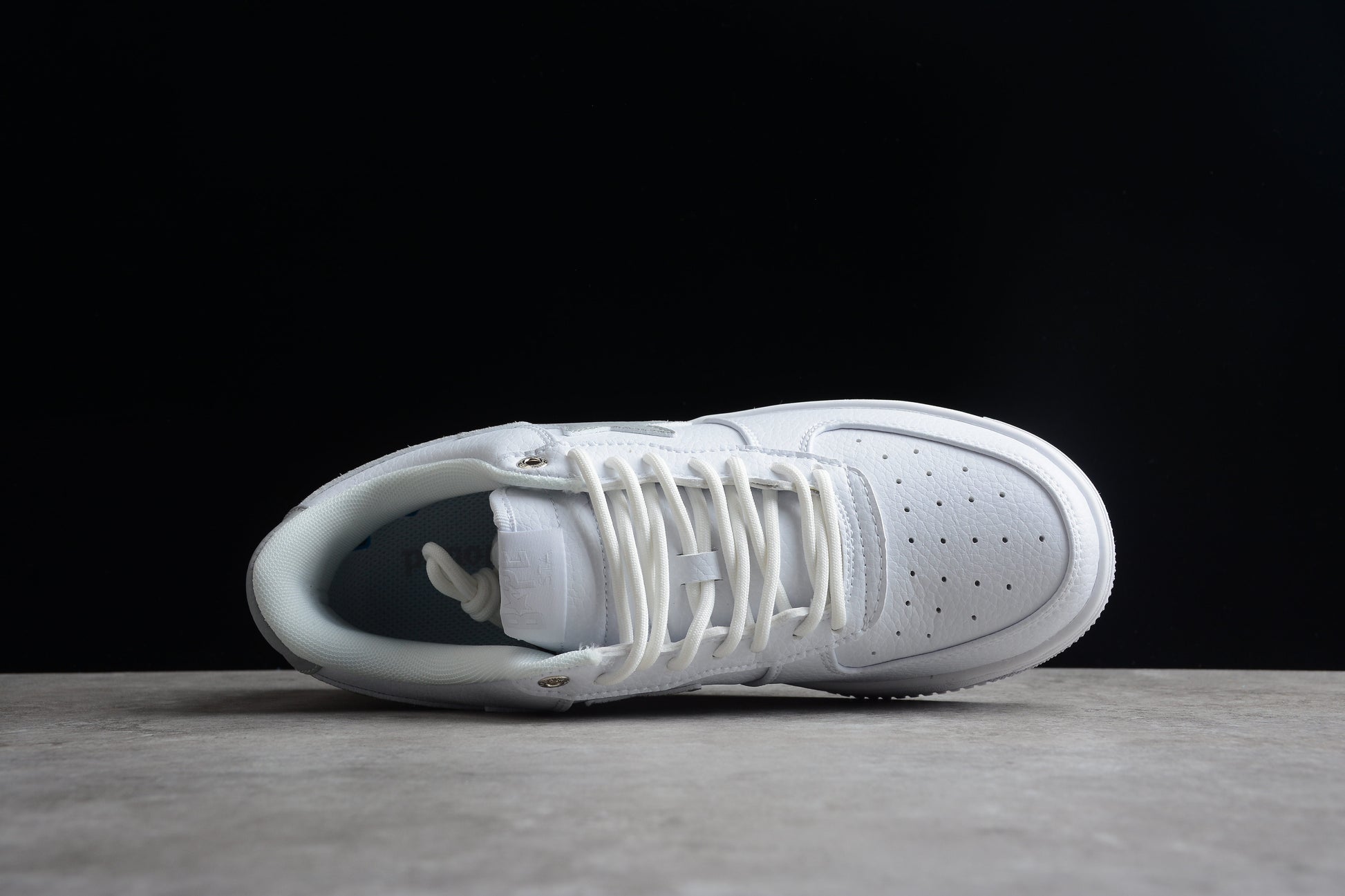 BAPE STA Low-Top Sneakers in White and Gray - Phantom Kicks