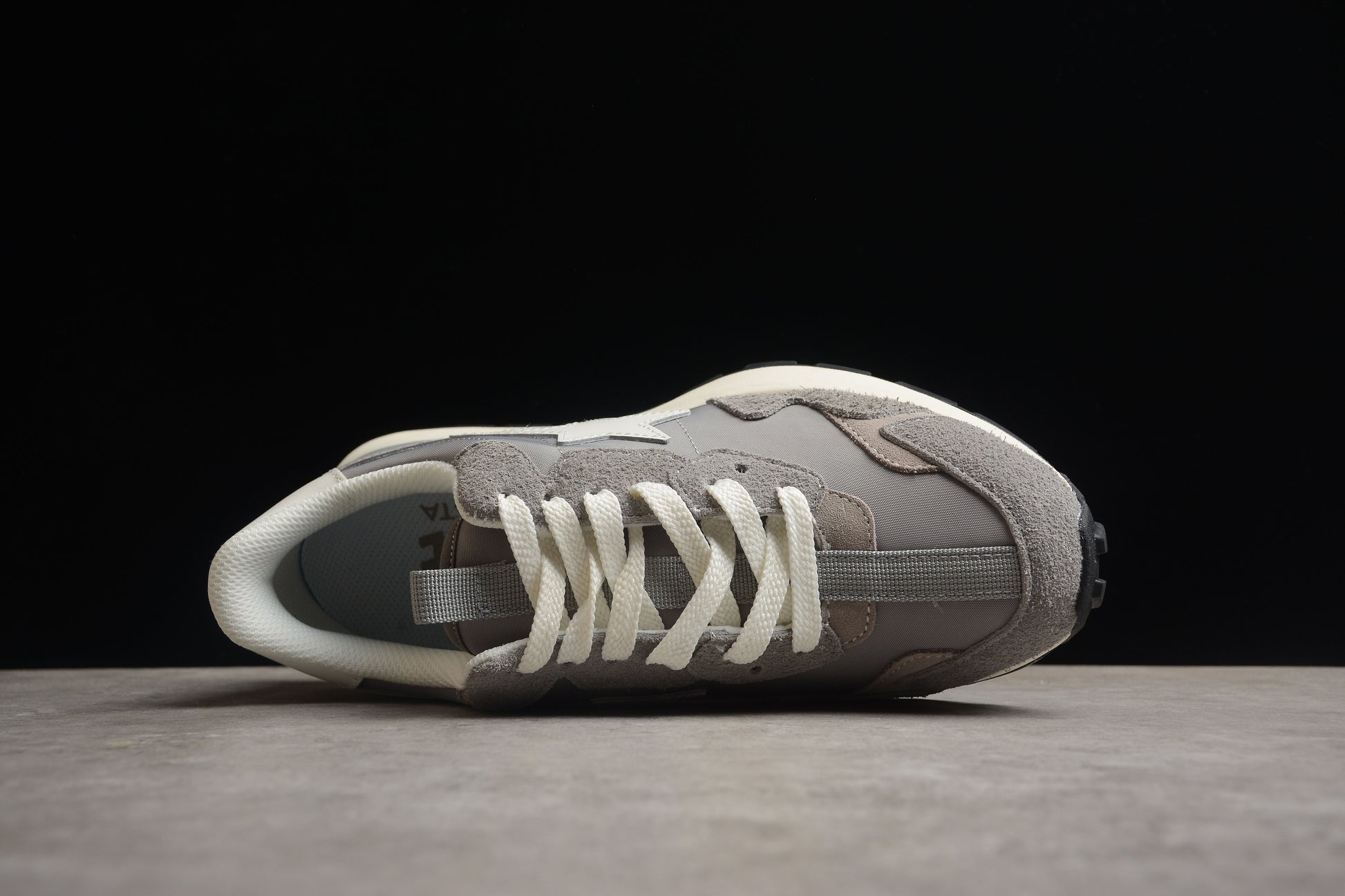 BAPE STA Runner Sneakers in Grey and White - Phantom Kicks
