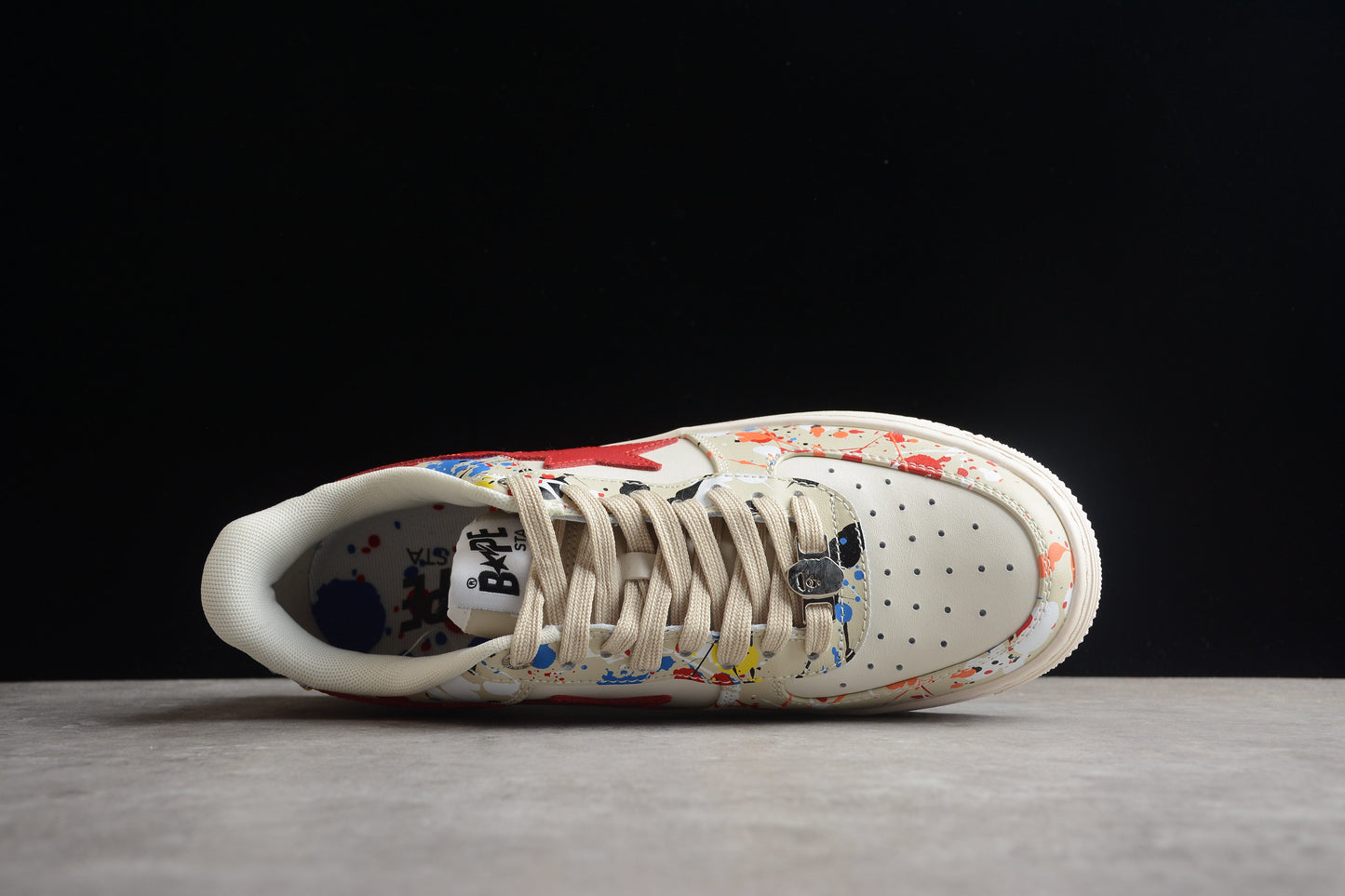 BAPE STA Splatter Low-Top Sneakers - Phantom Kicks