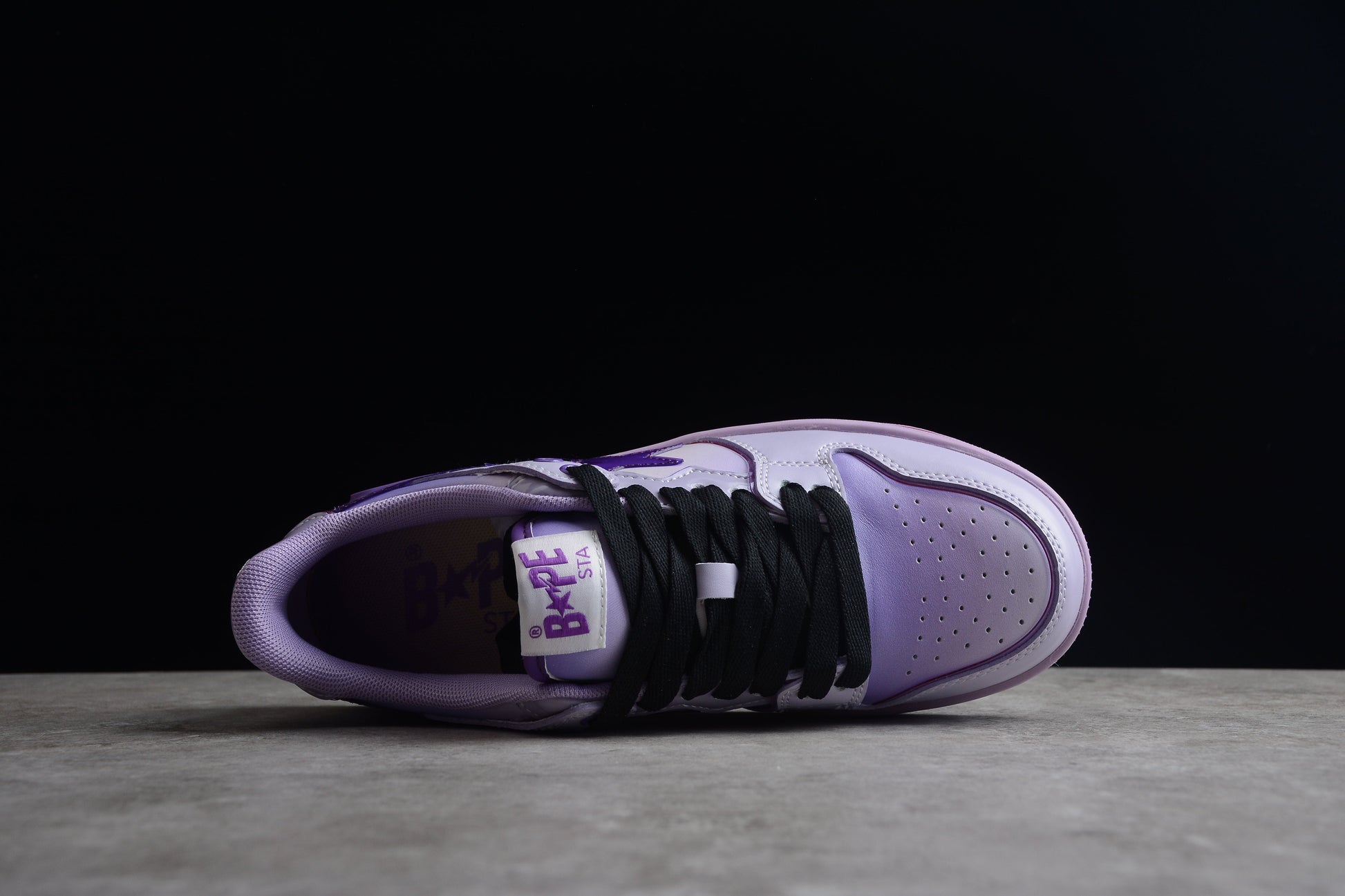 BAPE STA Low-Top Purple Gradient Sneakers - Phantom Kicks