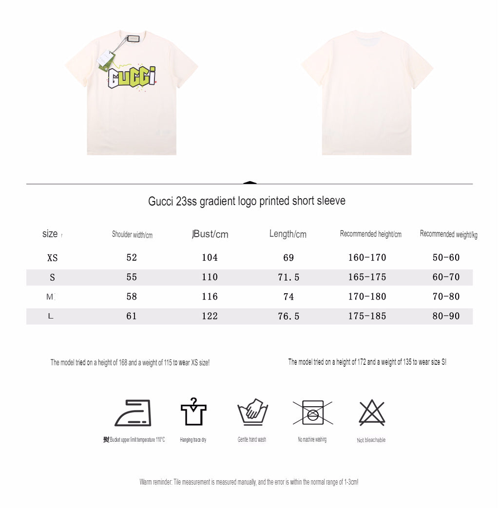 Gucci Lightning Bolt Logo T-Shirt in Cream - Phantom Kicks