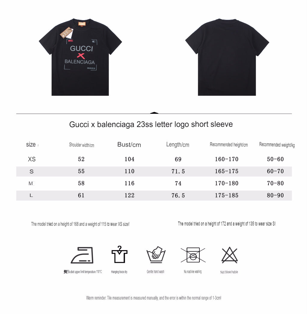 Gucci x Balenciaga Collaboration T-Shirt - Phantom Kicks