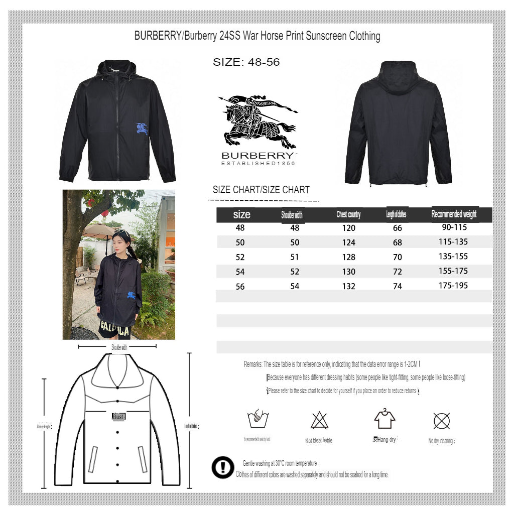 Burberry Lightweight Hooded Jacket - Black - Phantom Kicks