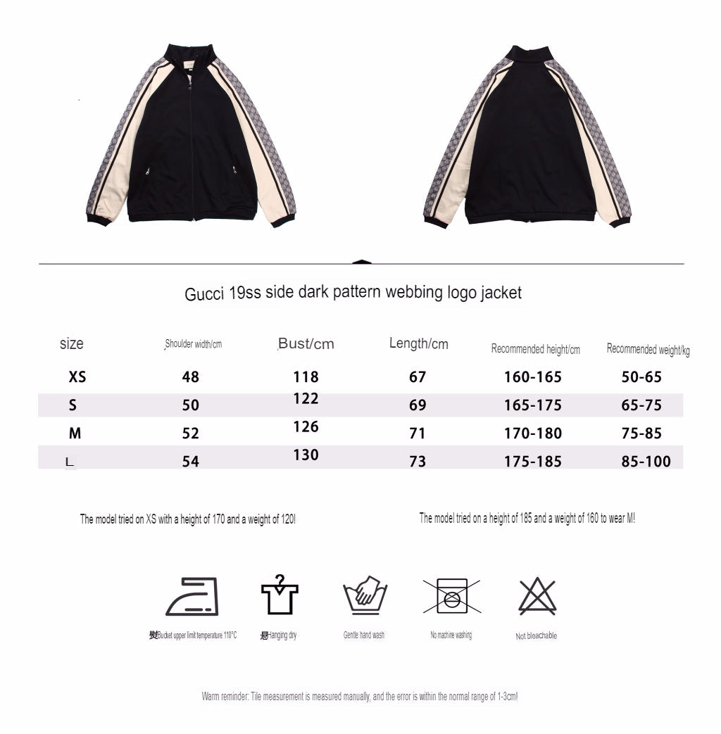Gucci GG Supreme Stripe Track Jacket - Black - Phantom Kicks