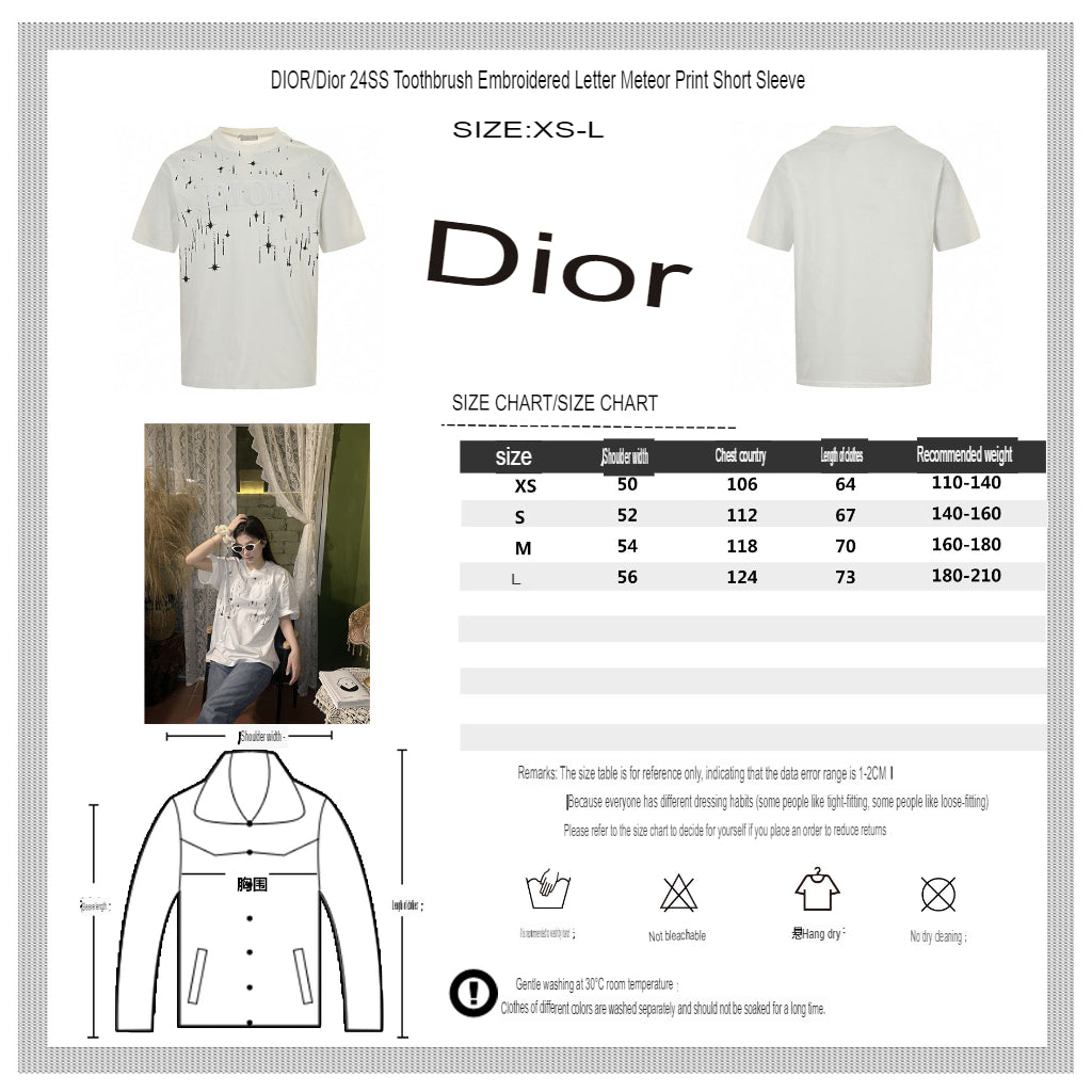 Dior Starry Sky T-Shirt in White - Phantom Kicks