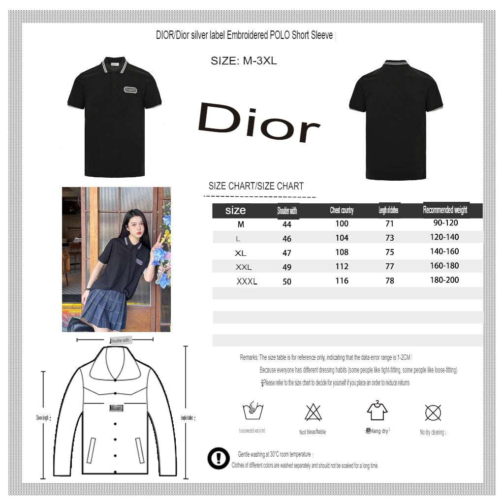 Dior Polo Shirt (Black) - Phantom Kicks
