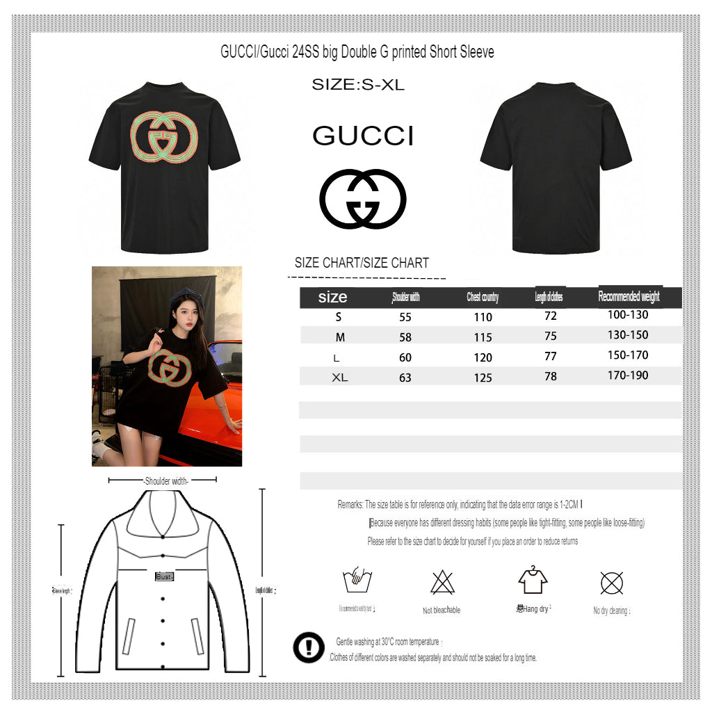 Gucci Multicolor Interlocking G Logo Black T-Shirt - Phantom Kicks