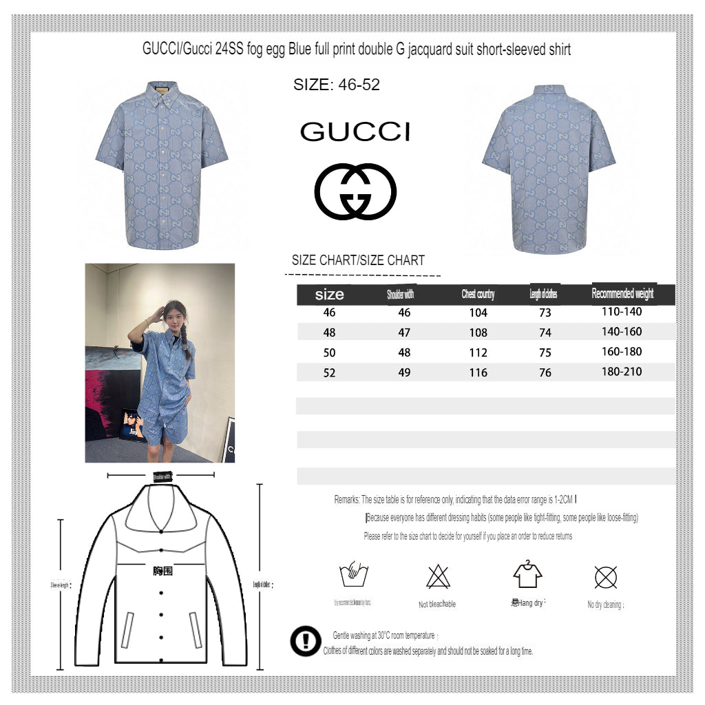 Gucci Allover Logo Denim Shirt - Phantom Kicks