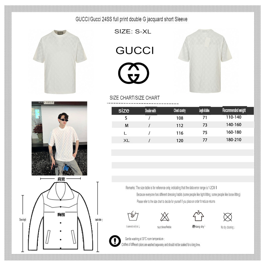 Gucci GG Patterned T-Shirt (Black) - Phantom Kicks