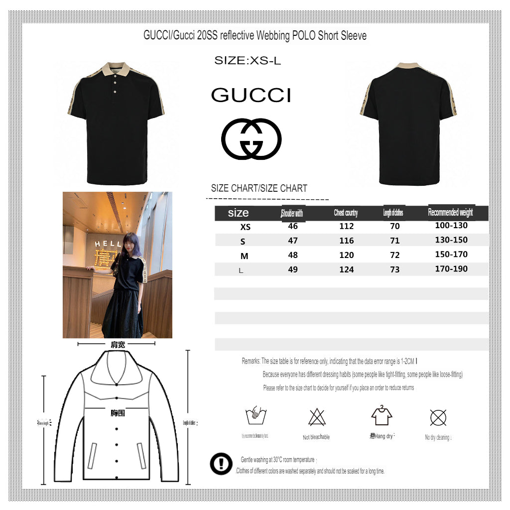 Gucci Polo Shirt with Logo Tape - Phantom Kicks