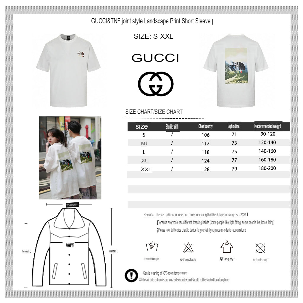 The North Face x Gucci Nature Print T-Shirt - Phantom Kicks
