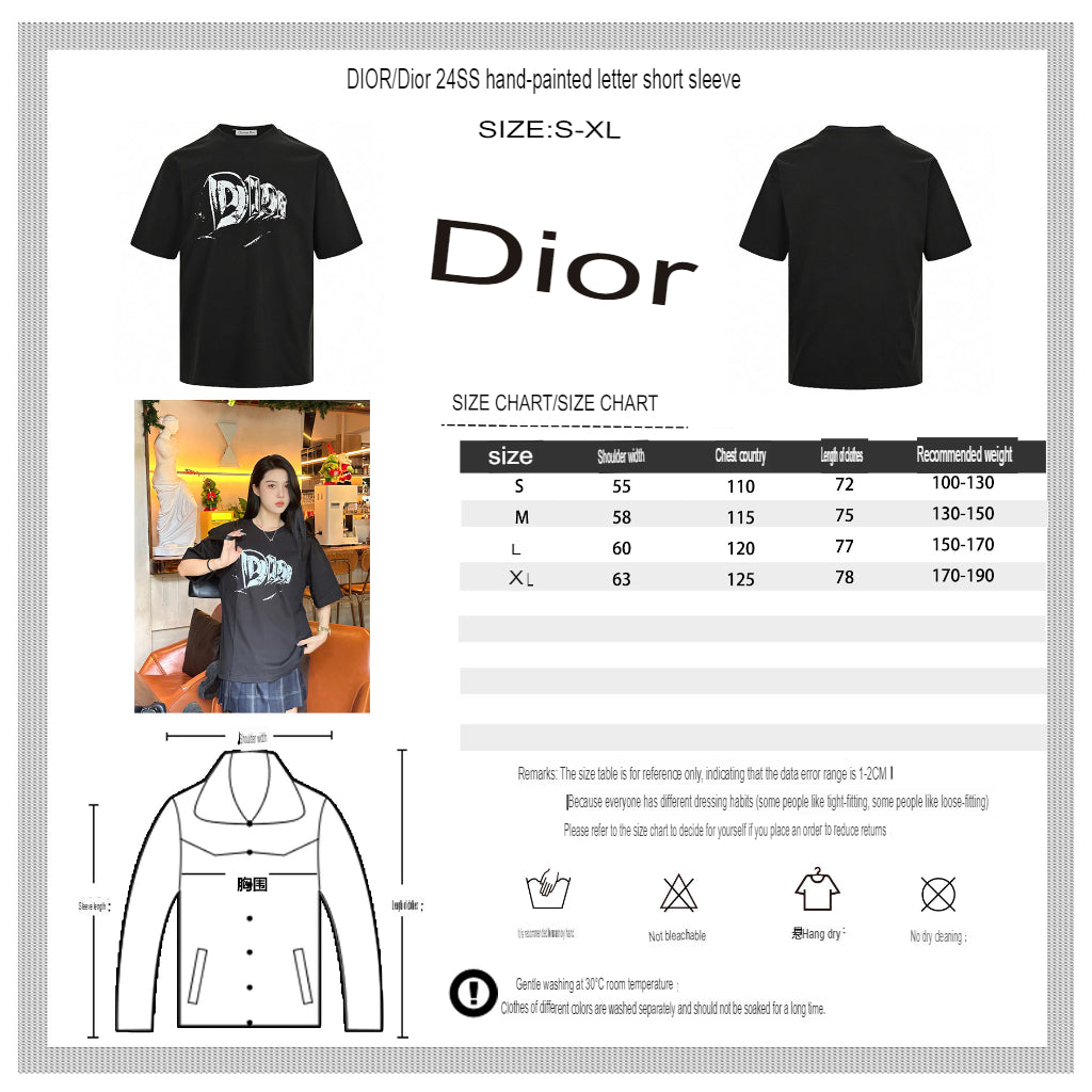 Dior Black T-Shirt with Bold Logo - Phantom Kicks
