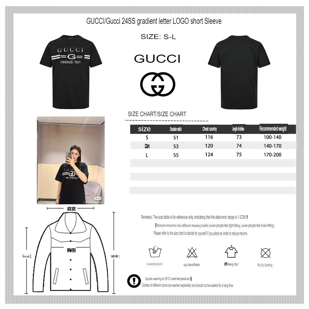 Gucci Black T-Shirt with Firenze 1921 Logo - Phantom Kicks