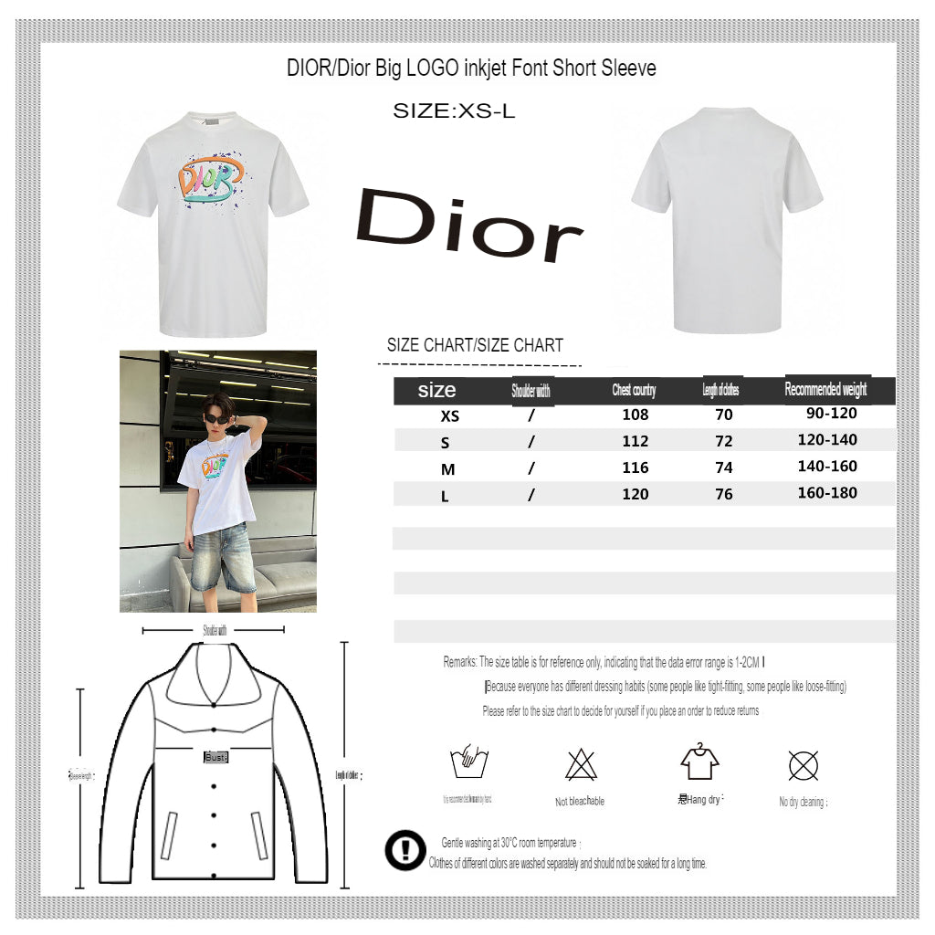 Dior Multicolor Logo White T-Shirt - Phantom Kicks