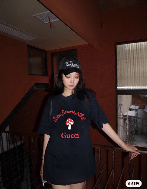 Gucci Mushroom Graphic T-Shirt - Phantom Kicks