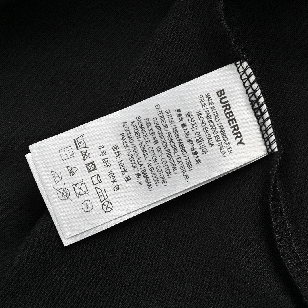 Burberry Check Collar Black T-Shirt - Phantom Kicks