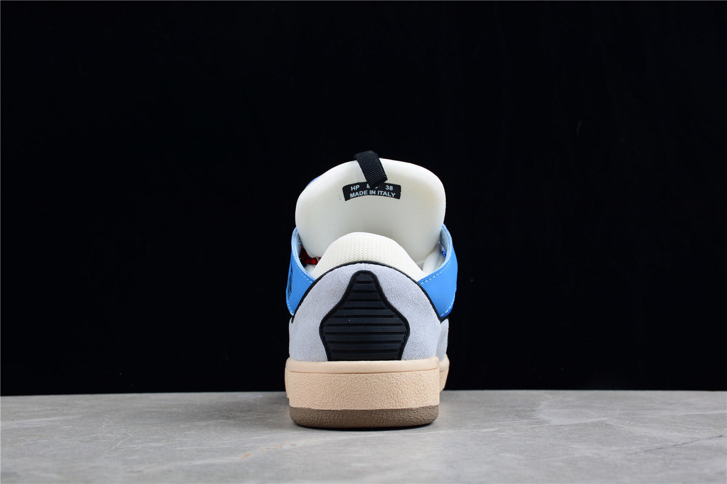 Lanvin Blue and Red Lace Sneakers - Phantom Kicks