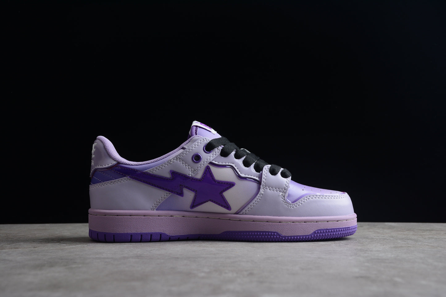 BAPE STA Low-Top Purple Gradient Sneakers - Phantom Kicks