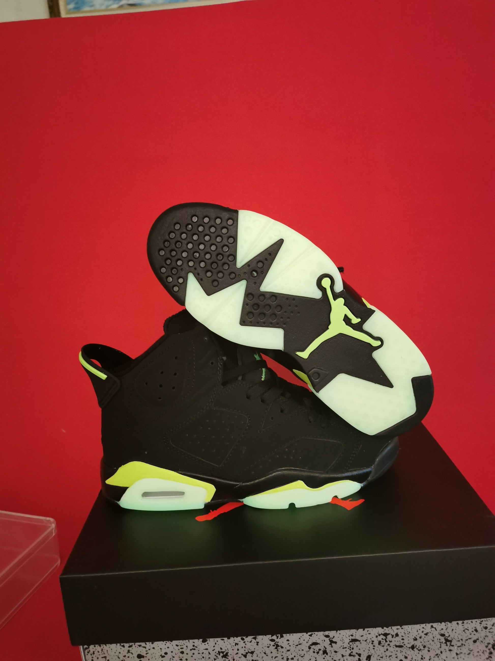 Jordan 6 Black and green - Phantom Kicks