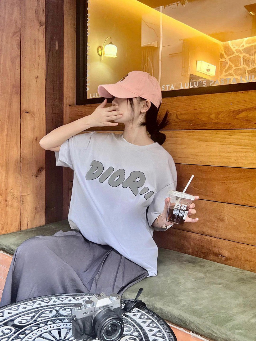 Dior Oversized Grey Logo White T-Shirt - Phantom Kicks