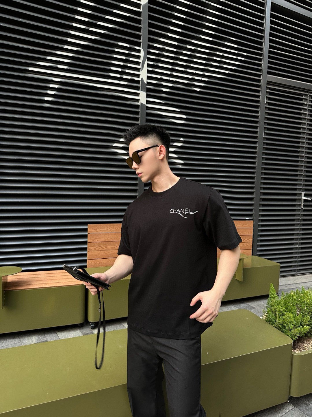 Chanel Logo T-Shirt (Black) - Phantom Kicks