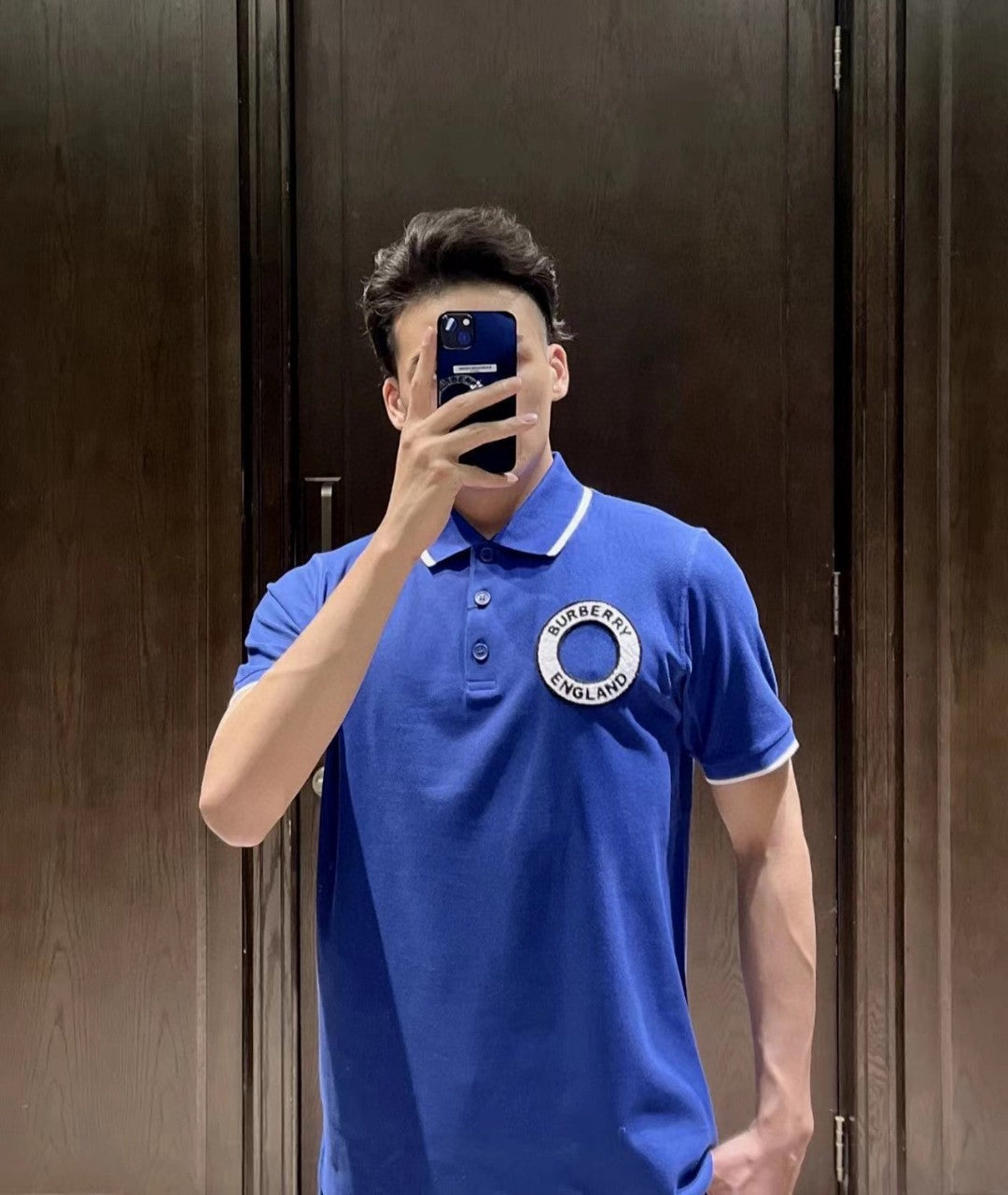 Burberry England Polo Shirt (Navy Blue) - Phantom Kicks
