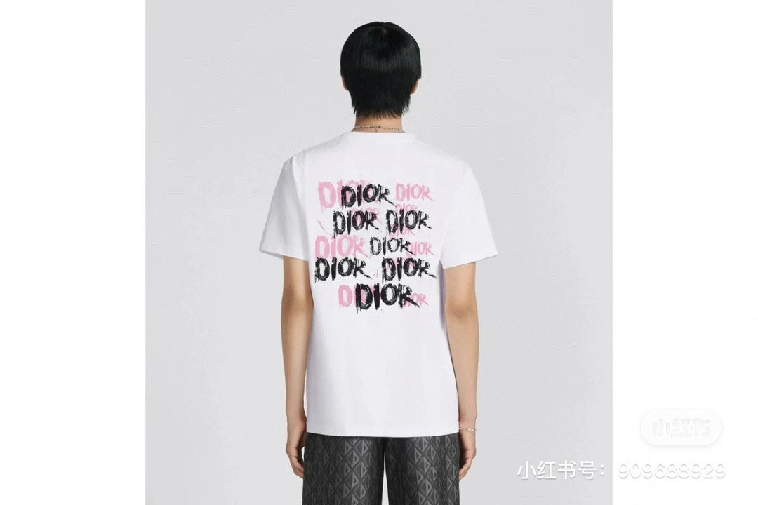 Dior Graffiti Logo T-Shirt in White - Phantom Kicks