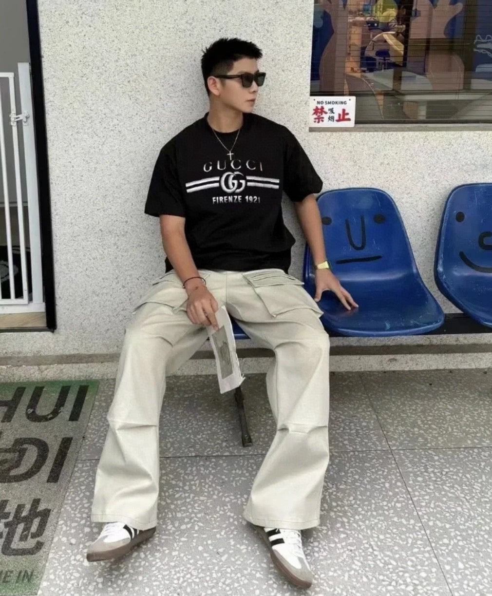 Gucci Black T-Shirt with Firenze 1921 Logo - Phantom Kicks