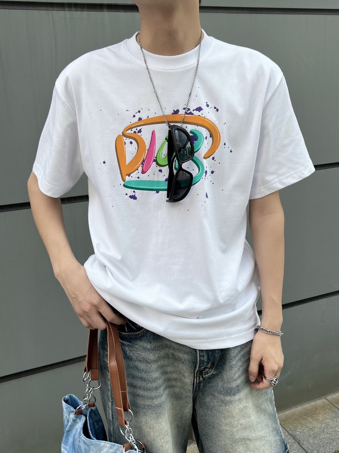 Dior Multicolor Logo White T-Shirt - Phantom Kicks