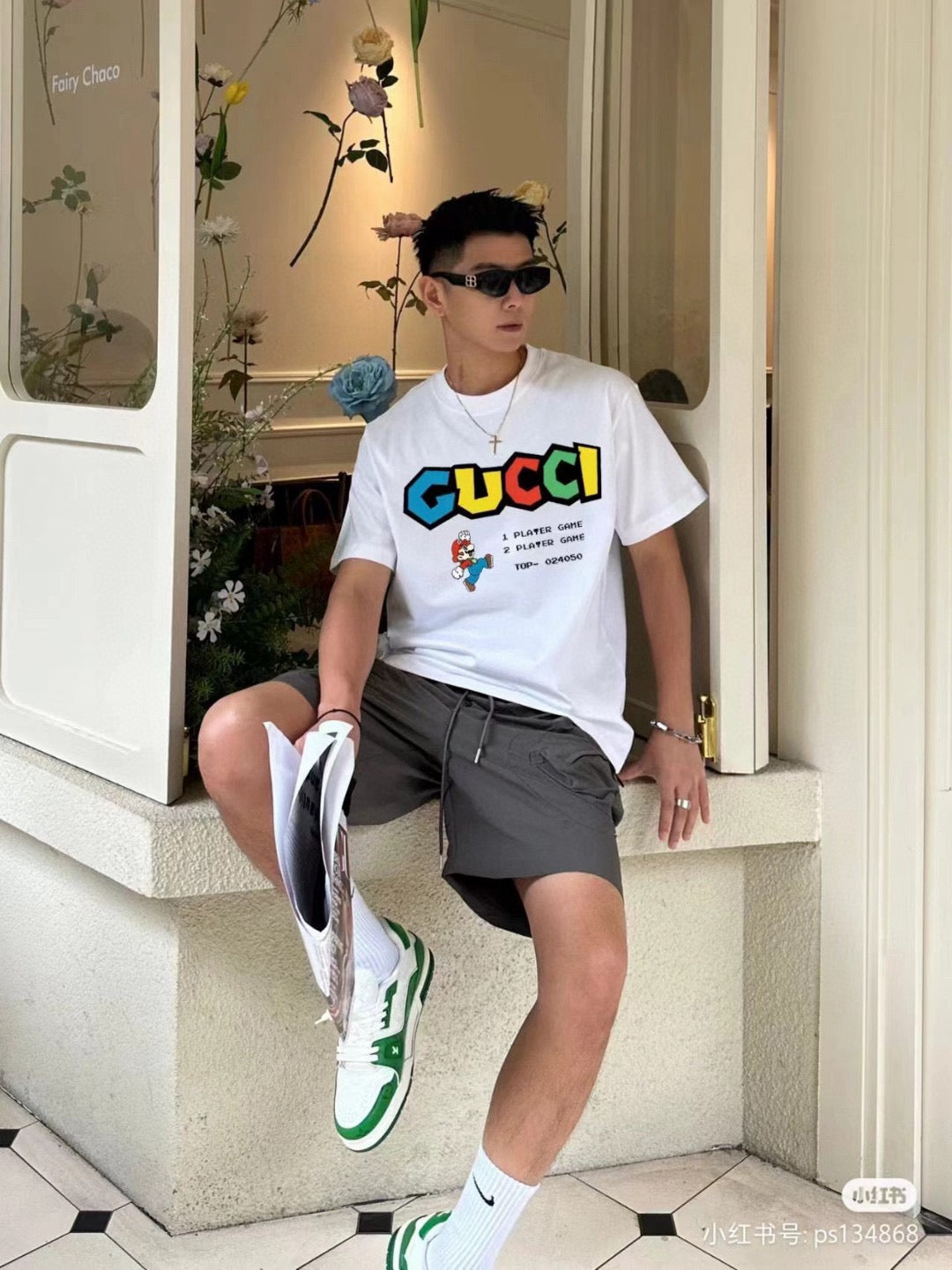 Gucci Retro Game T-Shirt (Cream) - Phantom Kicks