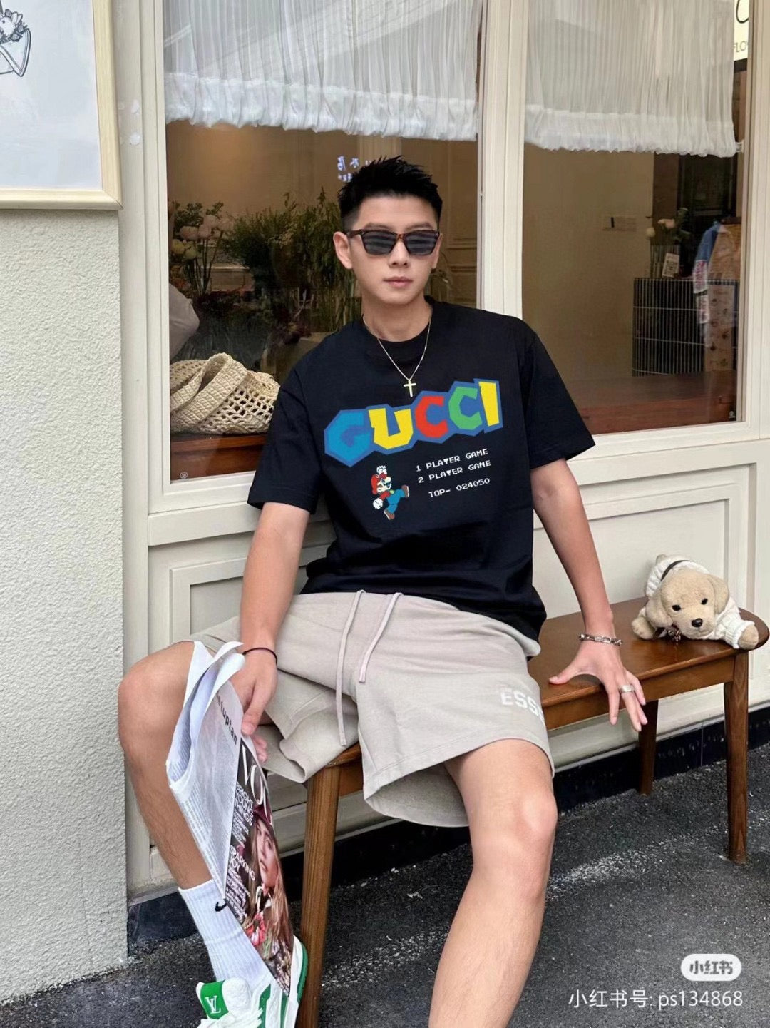 Gucci Retro Game T-Shirt (Black) - Phantom Kicks