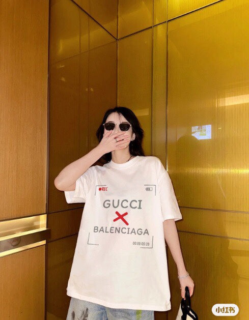 Gucci x Balenciaga Collaboration T-Shirt - White - Phantom Kicks