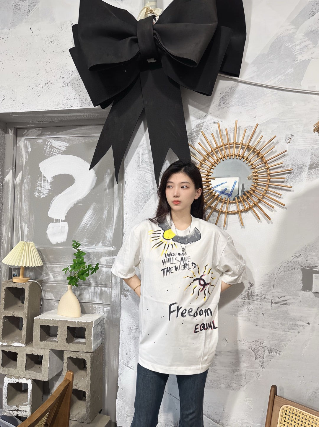 Chanel "Women Will Save The World" T-Shirt in White - Phantom Kicks