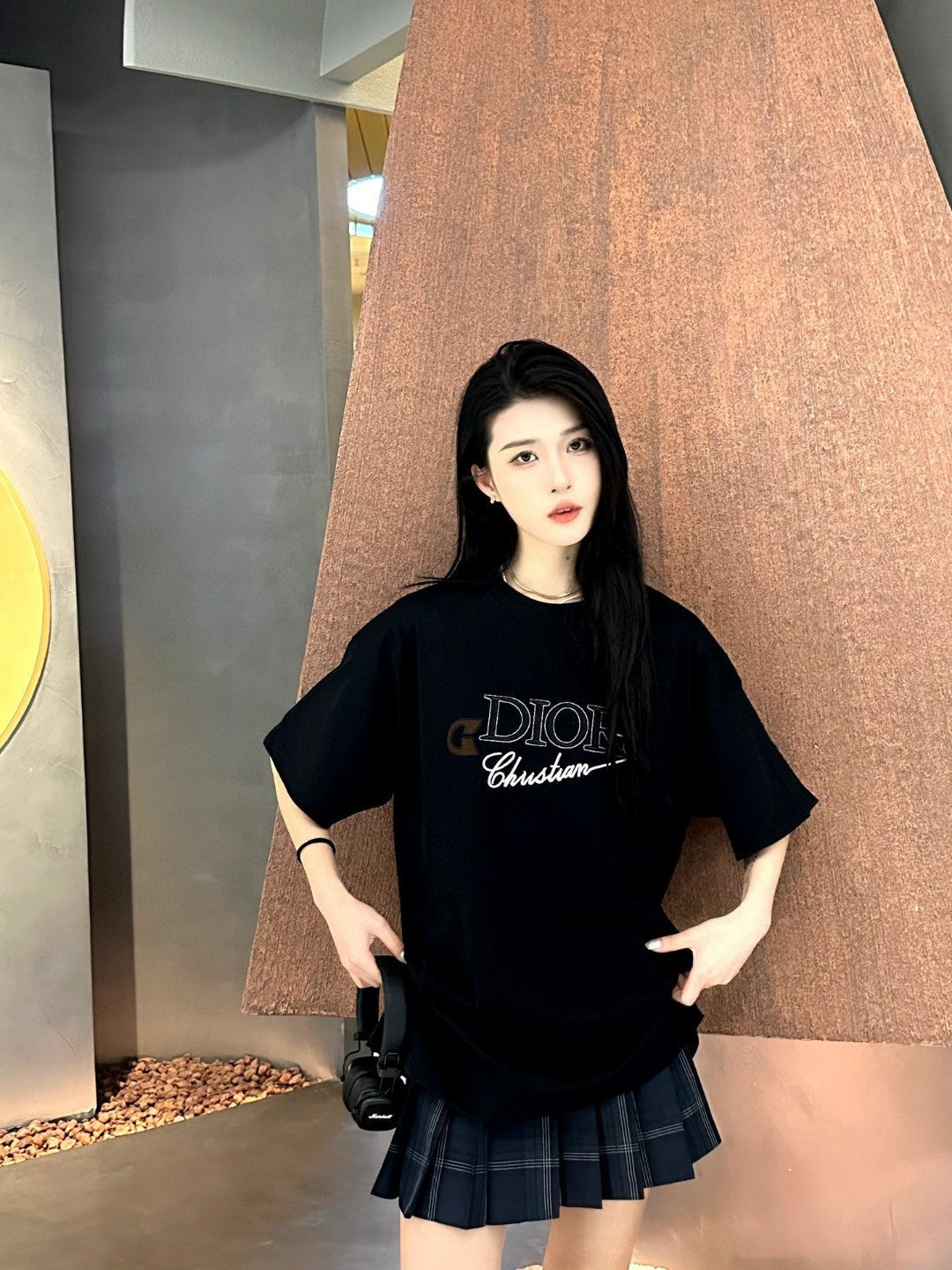 Dior Safety Pin Logo Black T-Shirt - Phantom Kicks