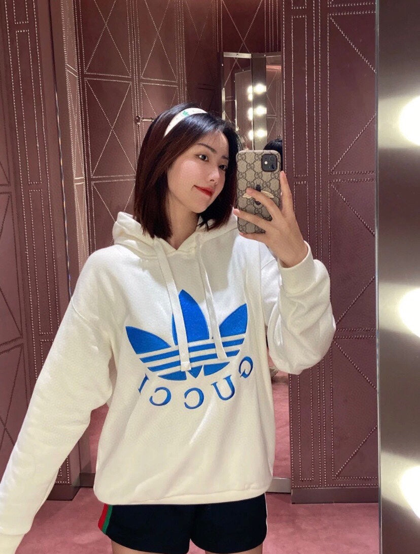 Gucci x Adidas White Hoodie - Phantom Kicks