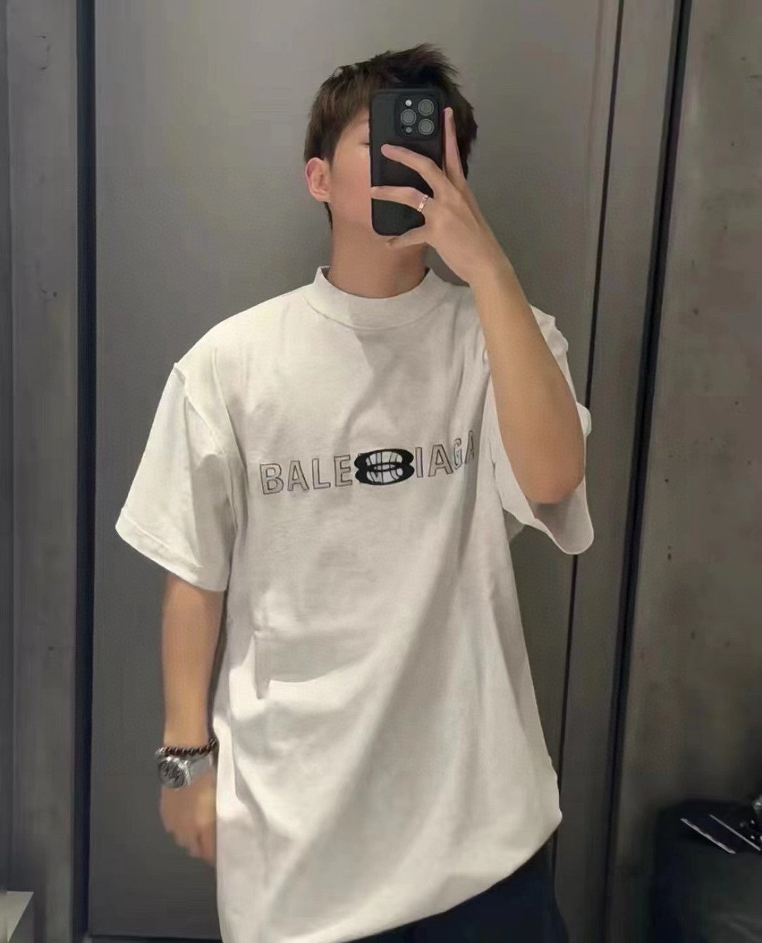 Balenciaga Reflective Logo T-Shirt - Phantom Kicks