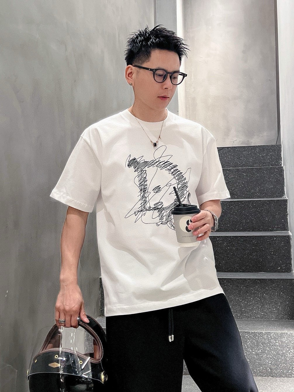 Dior Scribble Design T-Shirt - Phantom Kicks