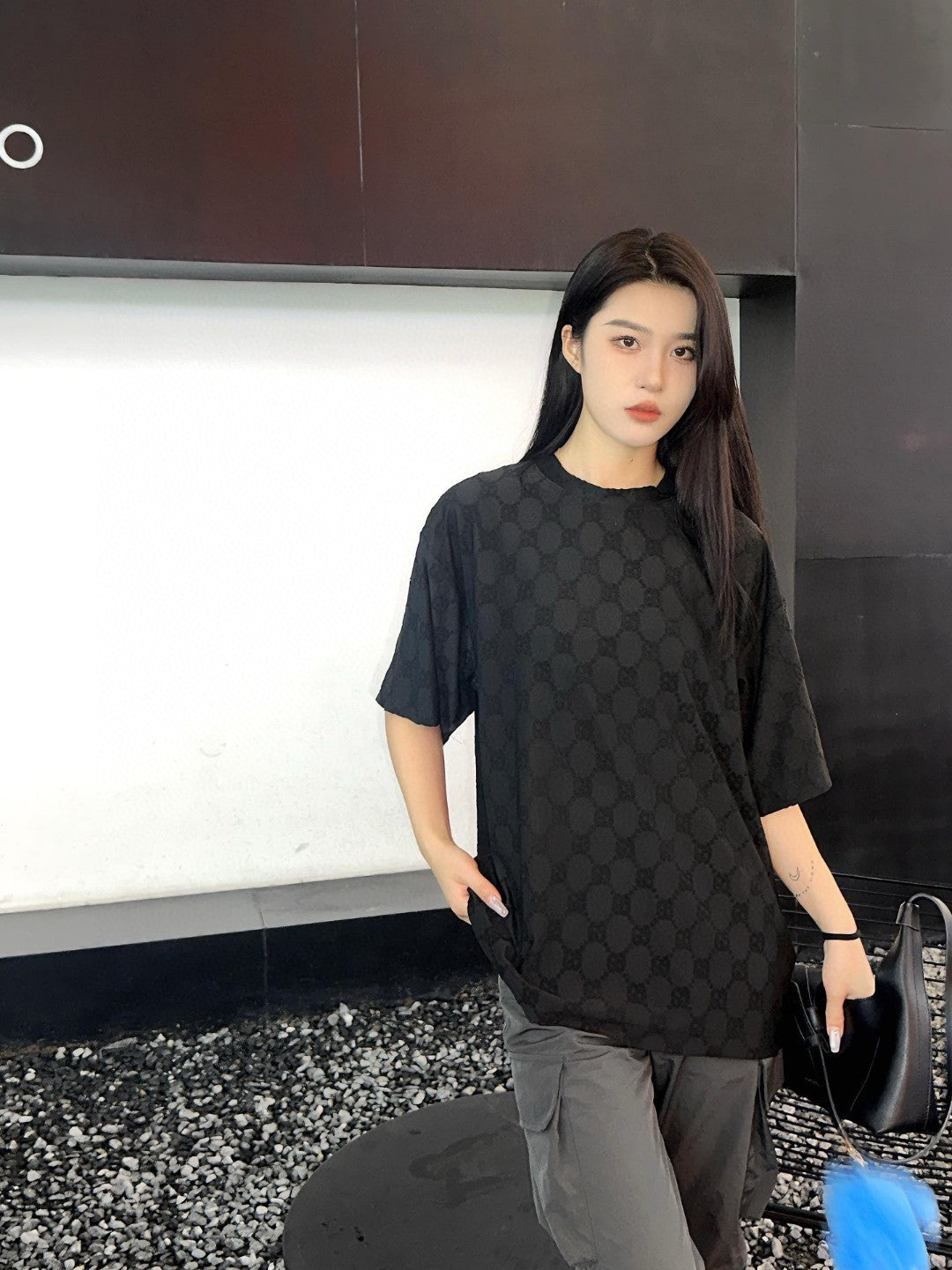 Gucci GG Patterned T-Shirt (Black) - Phantom Kicks