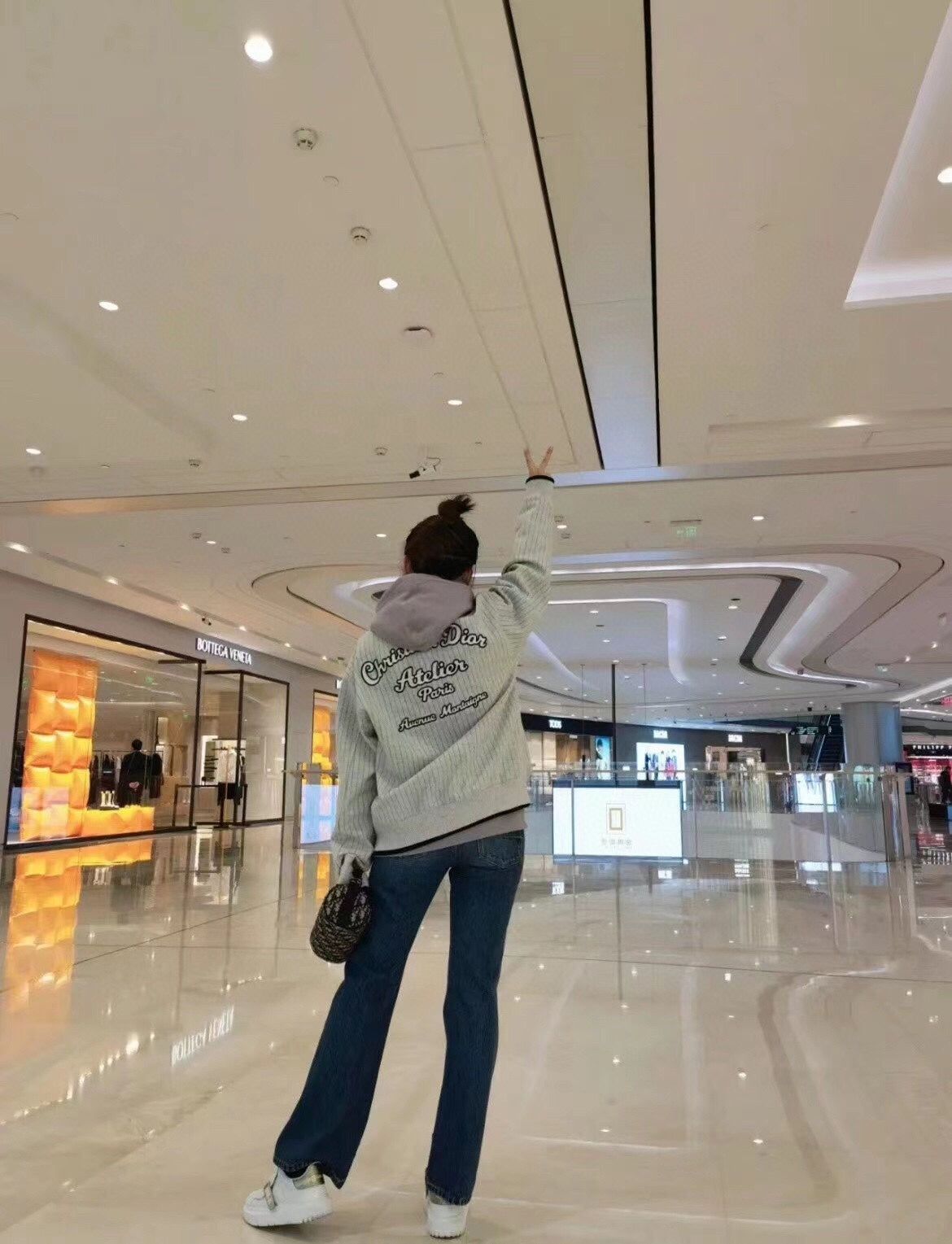 Dior Striped Bomber Jacket - Grey - Phantom Kicks